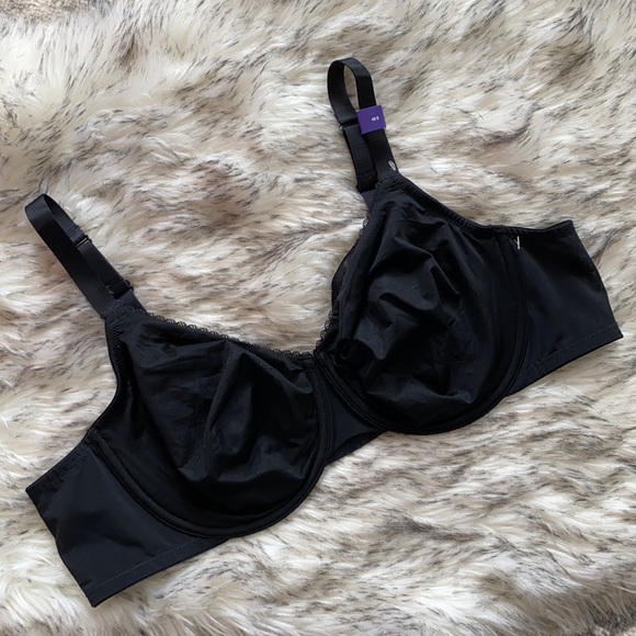 NWOT Catherines Unlined Lace Trim Underwire Bra - Picture 1 of 5